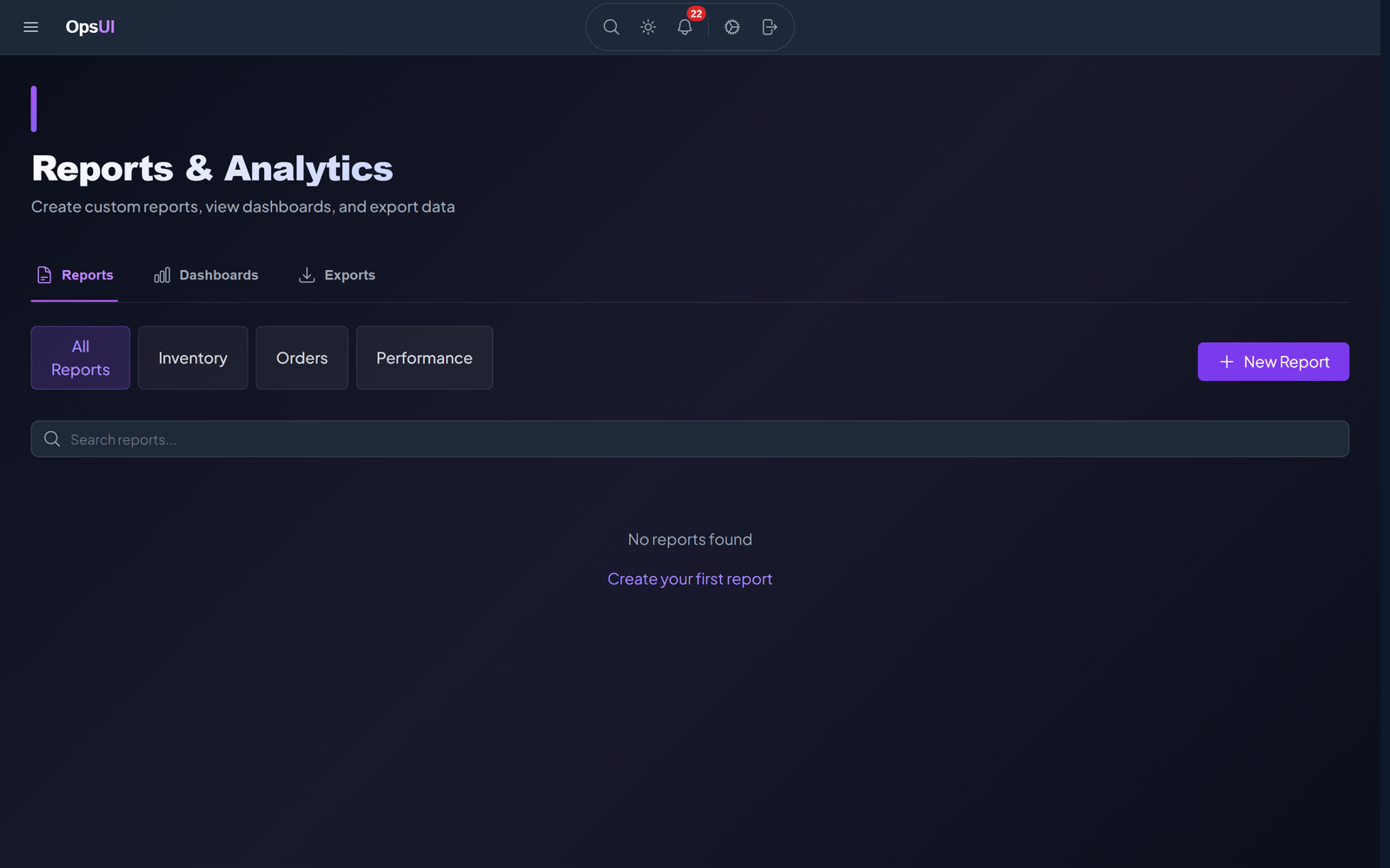 ML/AI Predictions module, OpsUI product screenshot